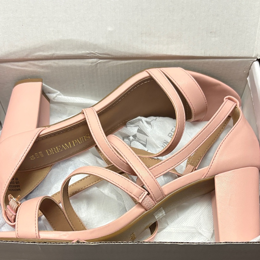 Dream Pairs Women's Blush Strappy Heels
